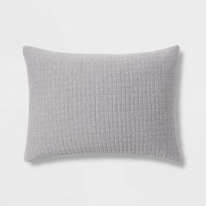 Threshold - King Jersey Quilt Sham Heather Gray - Threshold: C Gray